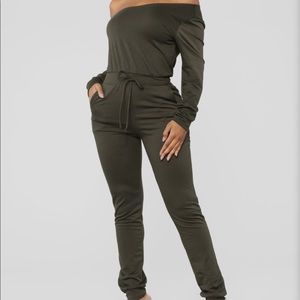 Olive jumpsuit